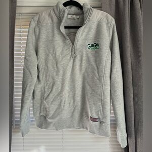 Vineyard Vines Gray Quarter Zip Pullover XL Go Go Squeeze embroidered logo
